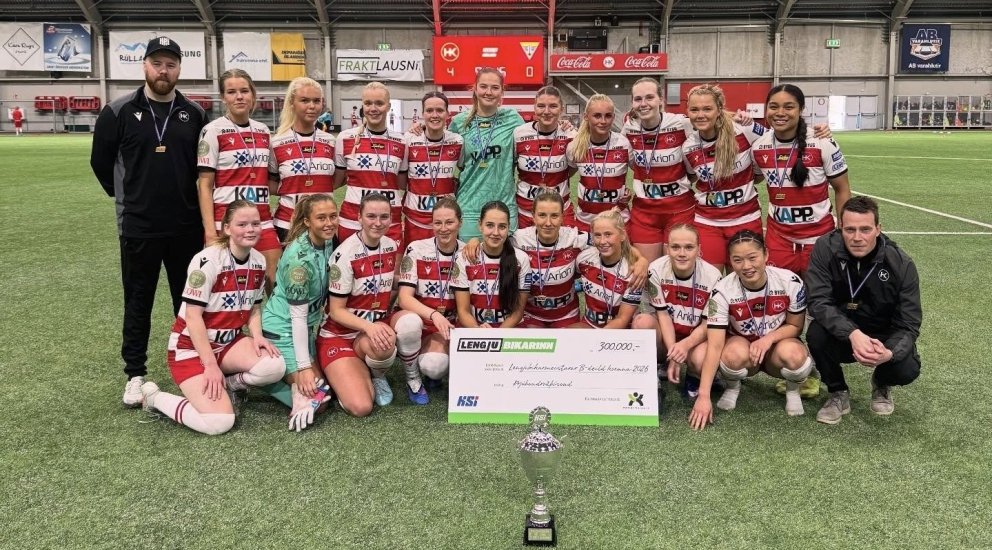 Kvennalið HK - Lengjubikarsmeistarar 2026