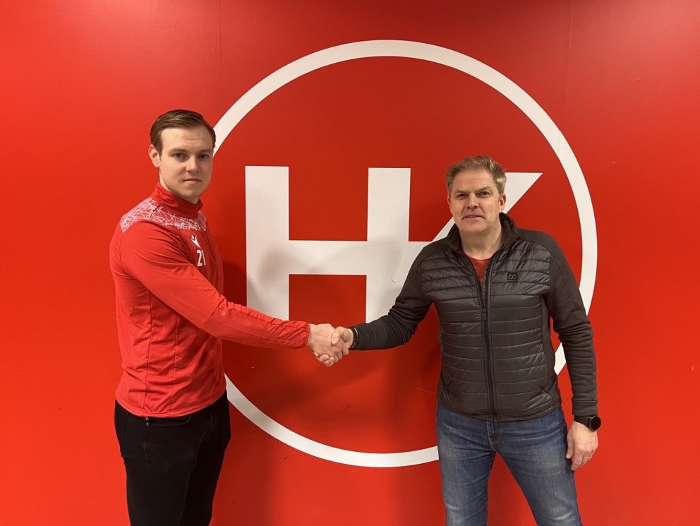 Sigurjón Guðmundsson og Guðjón Björnsson formaður handknattleiksdeildar