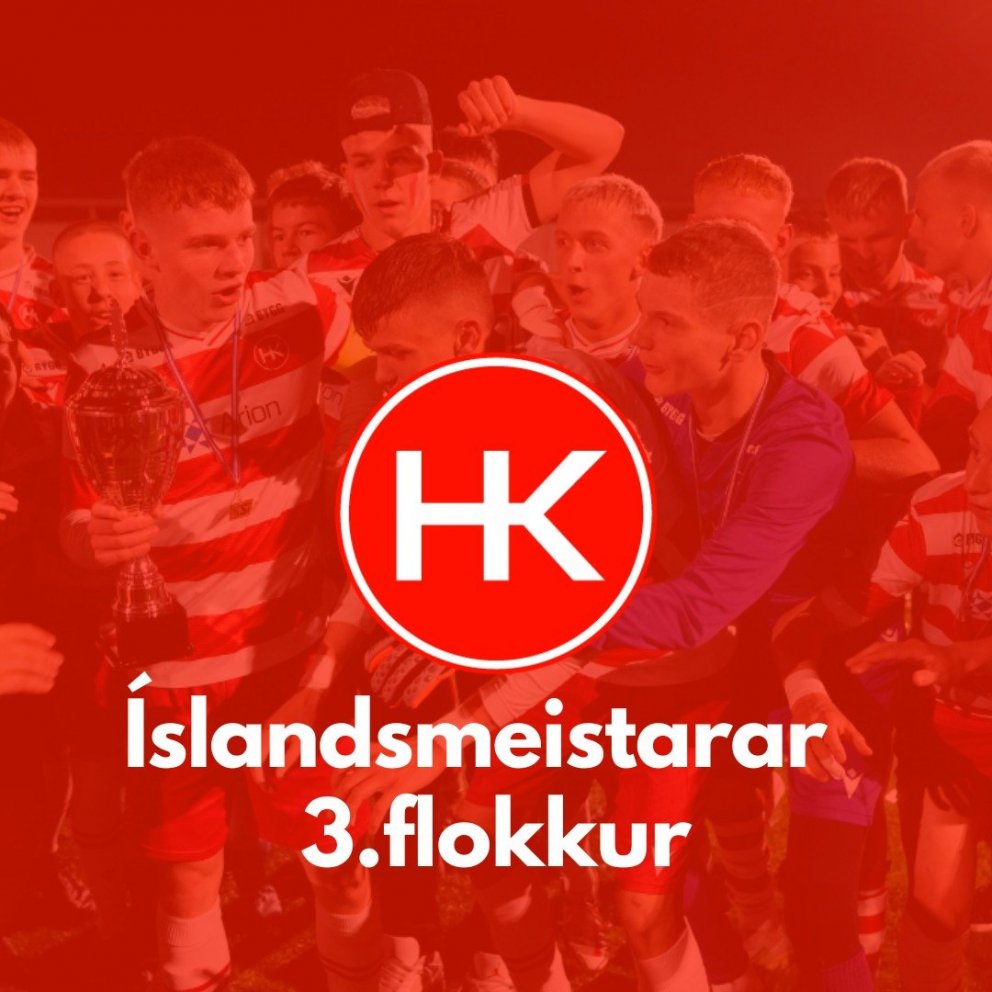 3. flokkur karla Íslandsmeistarar 2022