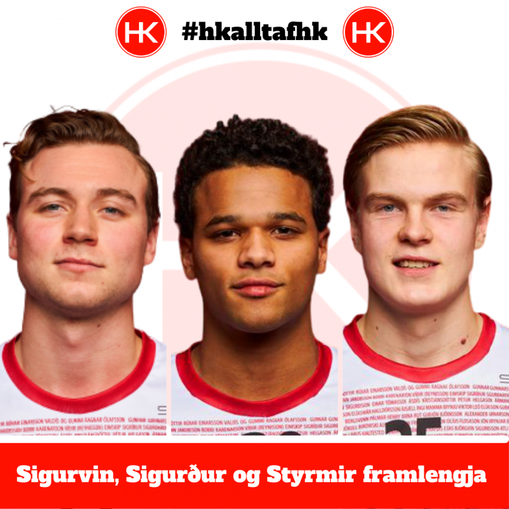 Sigurvin Jarl, Sigurður Jefferson og Styrmir Máni framlengja við HK