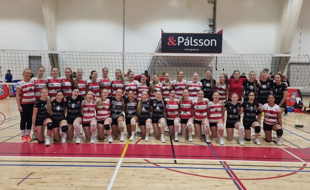 Bikarmót í blaki fór fram um helgina