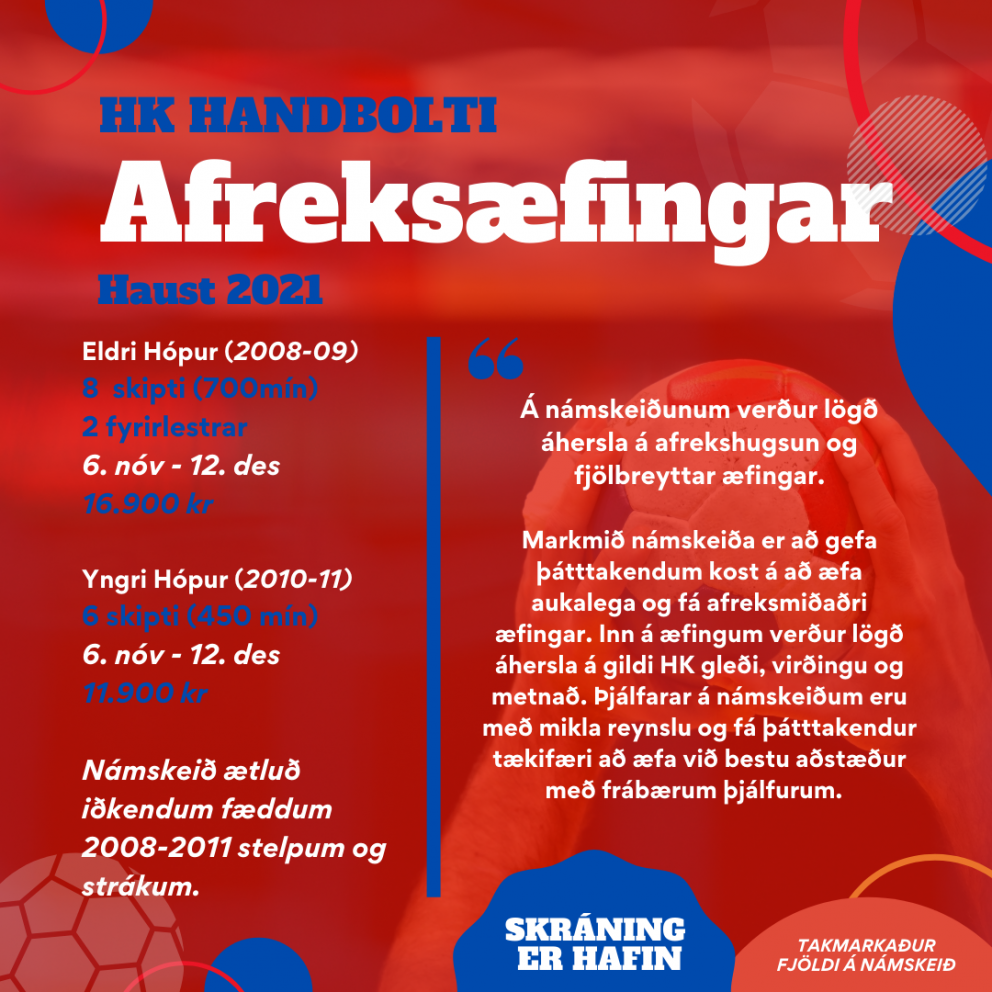 Afreksæfingar handknattleiksdeildar