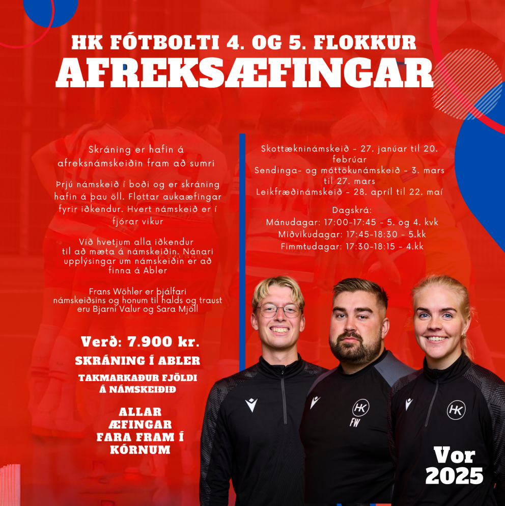 Afreksnámskeið 4. og 5. flokks