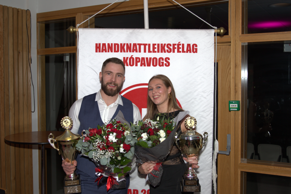 Arnar Freyr og Valgerður Lilja, knattspyrnufólk HK 2024
Ljósmynd: Baldvin Berndsen