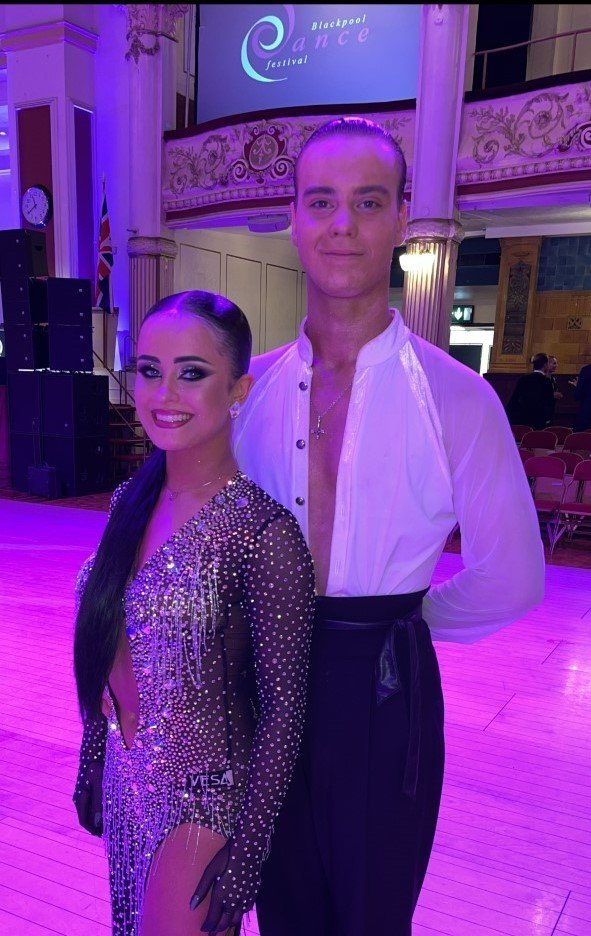 Aron Logi og Rósa Kristín í 4 sæti í U-21 Latin í Blackpool