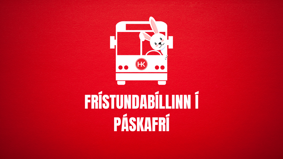 Frístundabíllinn í páskafrí