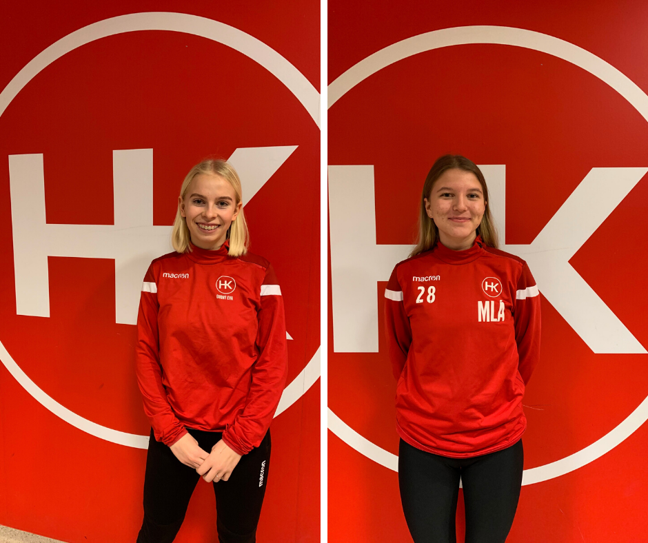 Guðný Eva og María Lena skrifa undir