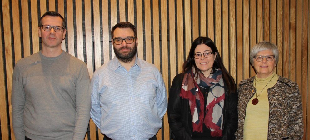 Halldór Elvarsson, Magnús Haukur Ásgeirsson, Heiðdís Ösp Ingvadóttir og Vilborg Guðmundsdóttir. Á my…