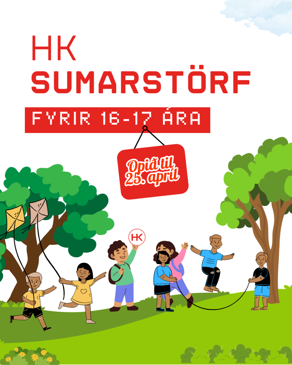 Sumarstörf HK fyrir 16-17 ára ungmenni