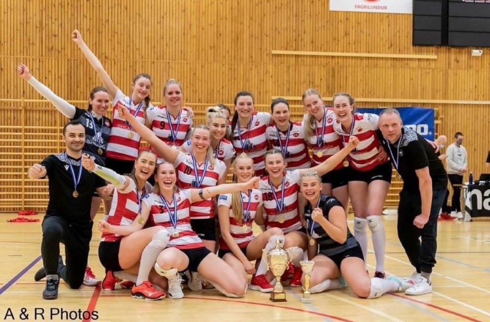 Mynd fengin af instagram reikningi liðsins: hk_blak