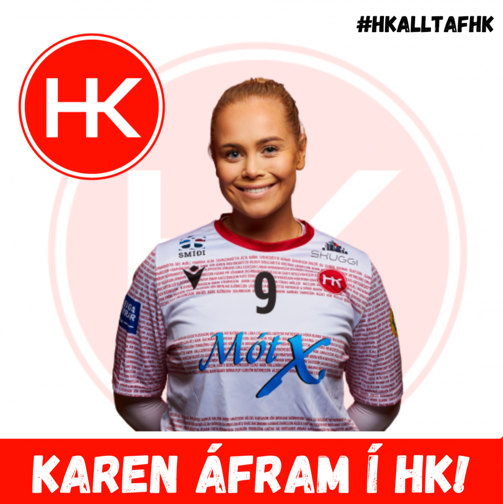 Karen spilar áfram með HK