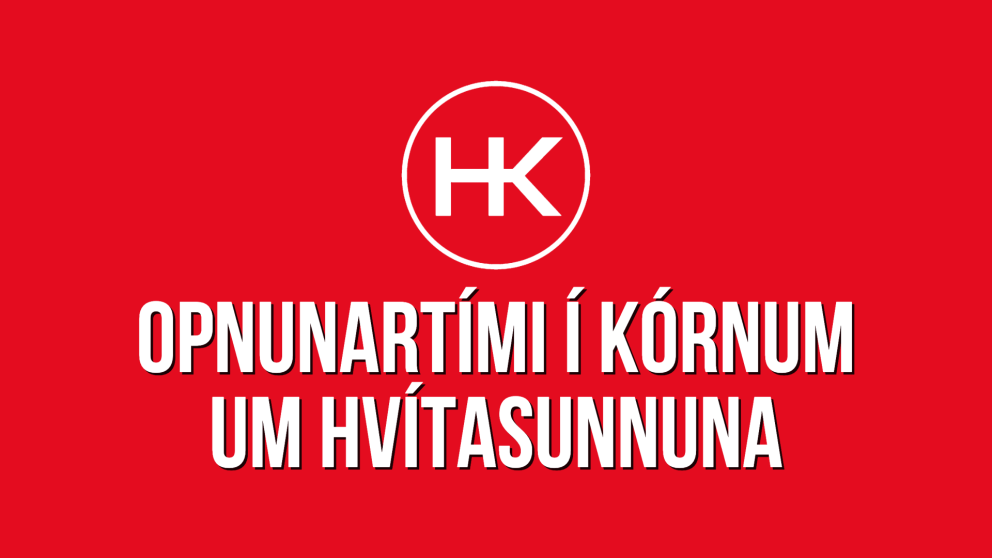 Opnunartími í Kórnum um Hvítasunnu