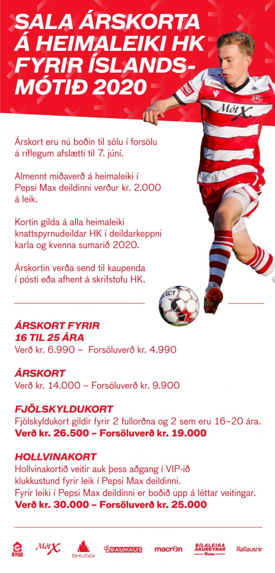 Árskortasala knattspyrnudeildar HK