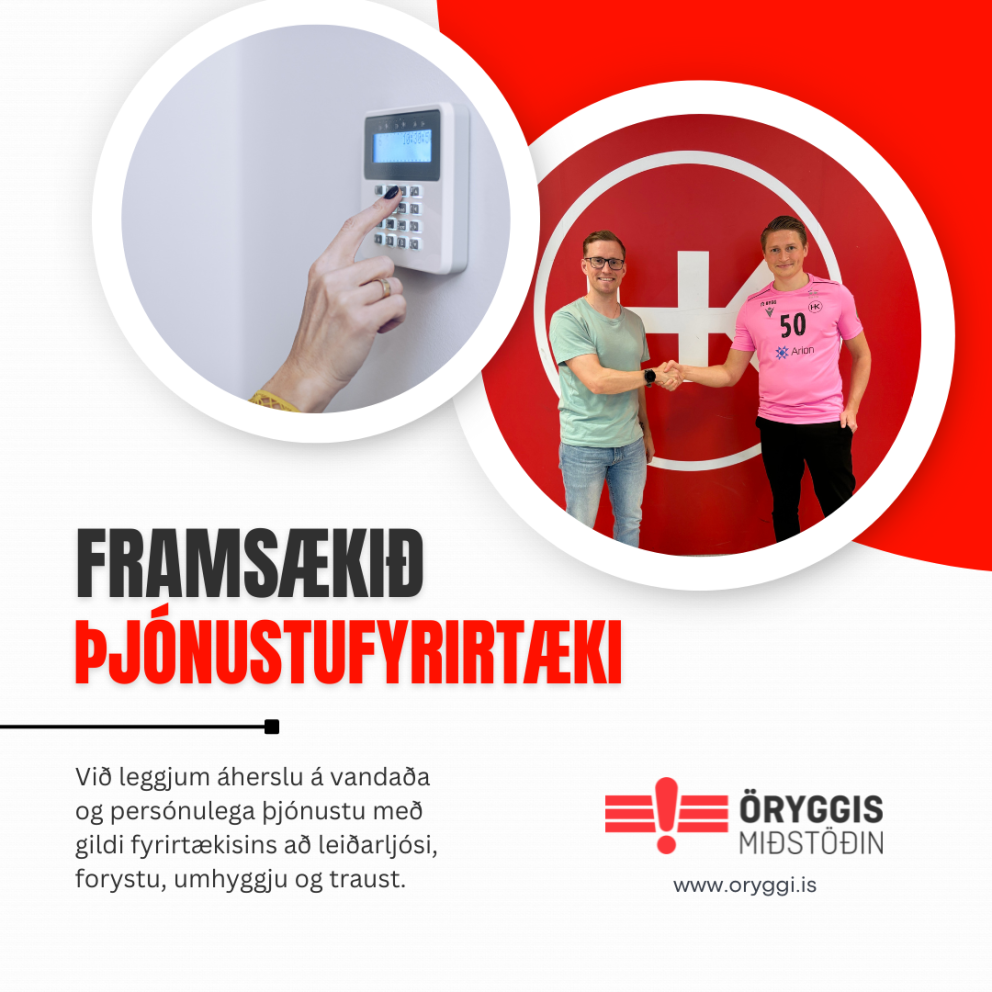 Öryggismiðstöðin áfram með okkur í liði!