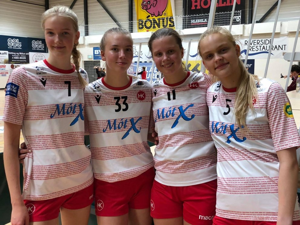 Inga Dís Jóhannsdóttir, Aníta Eik Jónsdóttir, Embla Steindórsdóttir og Alfa Brá Oddsdóttir Hagalín