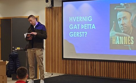 Hannes Halldórsson kom í heimsókn