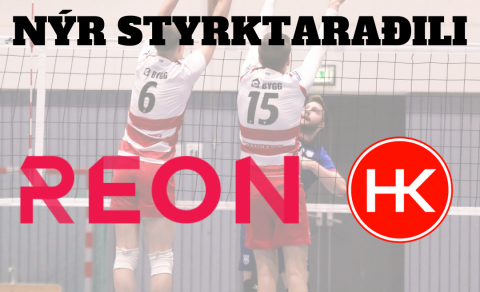 Reon og blakdeild gera með sér styrktarsamning