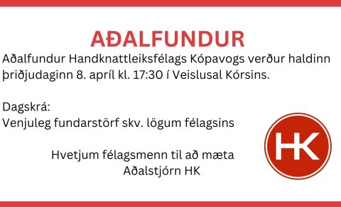 Aðalfundur HK