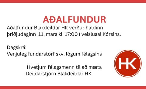 Aðalfundur Blakdeildar HK