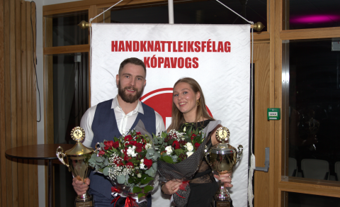 Arnar Freyr og Valgerður Lilja, knattspyrnufólk HK 2024
Ljósmynd: Baldvin Berndsen