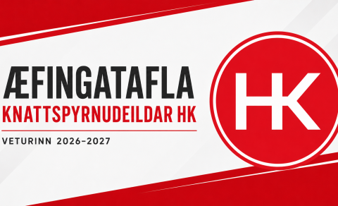 Æfingatafla knattspyrnudeildar vetur 2026-2027