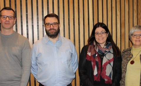 Halldór Elvarsson, Magnús Haukur Ásgeirsson, Heiðdís Ösp Ingvadóttir og Vilborg Guðmundsdóttir. Á my…