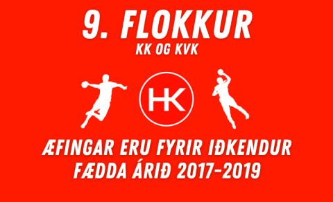 Æfingar hefjast aftur hjá 9.flokki kk og kvk í handbolta árið 2023