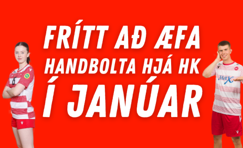Frítt að æfa hjá HK handbolta janúar 2023