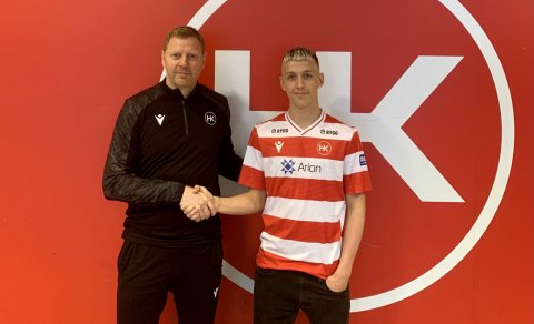 Karl Ágúst og Brynjar Björn þjálfari meistaraflokks karla