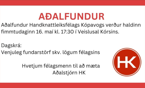 Aðalfundur HK