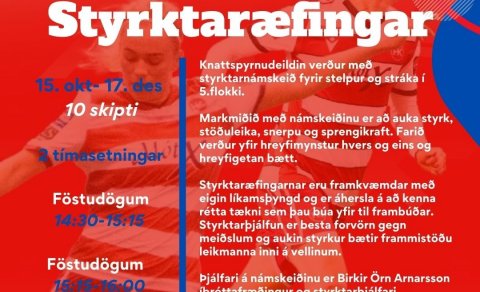 Styrktaræfingar knattspyrnudeildar